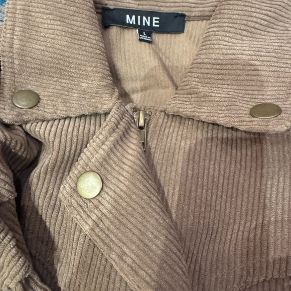 Mine Tan Corduroy Utility Jacket New Without Tags - Picture 6 of 8